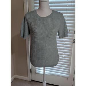 Nine West Women's Short Sleeve Mint Green Knit Sweater NWT X-small